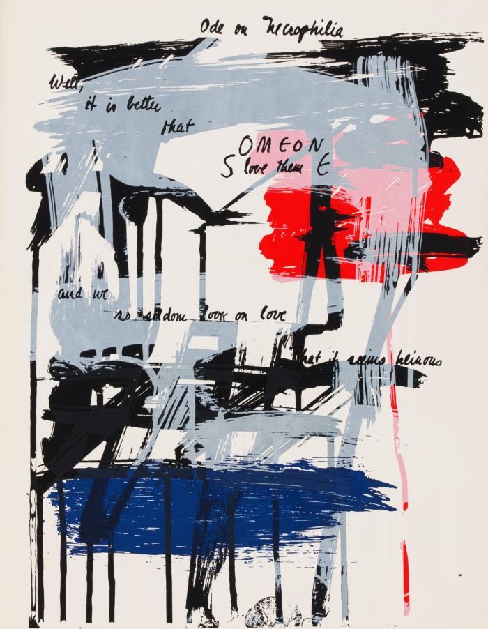[Abstract Expressionism]. Zusammenstellung von 4 Werken verschiedener Künstler und Autoren