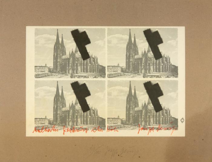 HALBIERTES FILZKREUZ ÜBER KÖLN