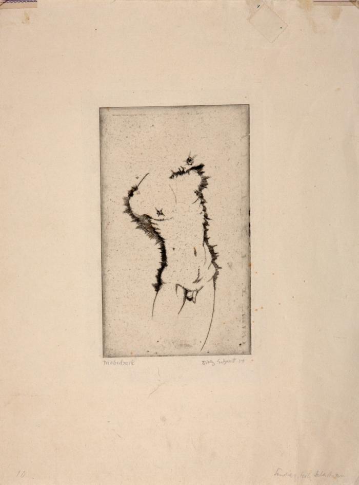 MÄNNLICHER TORSO (Hl. SEBASTIAN) / STEHENDE FRAU MIT KIND