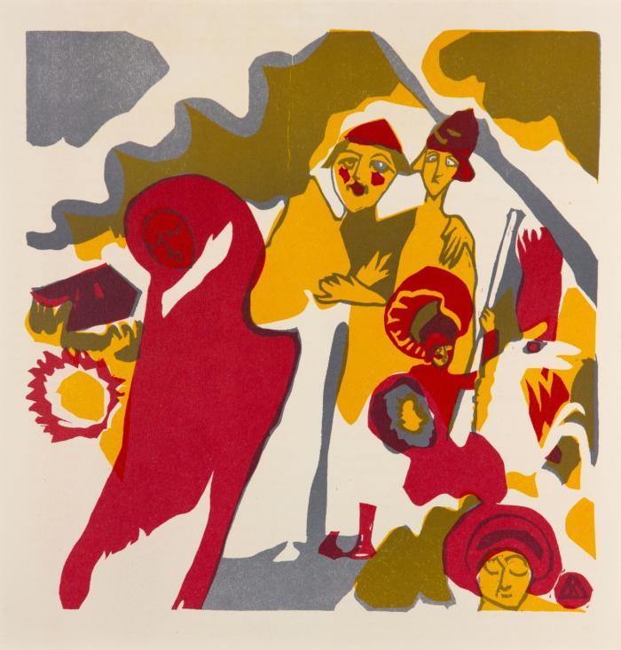 IMPROVISATION 7 / ALLERHEILIGEN / GROSSE AUFERSTEHUNG / JÜNGSTER TAG (ZU: KLÄNGE; 2 BLATT AUS: DERRIÈRE LE MIROIR 1951)