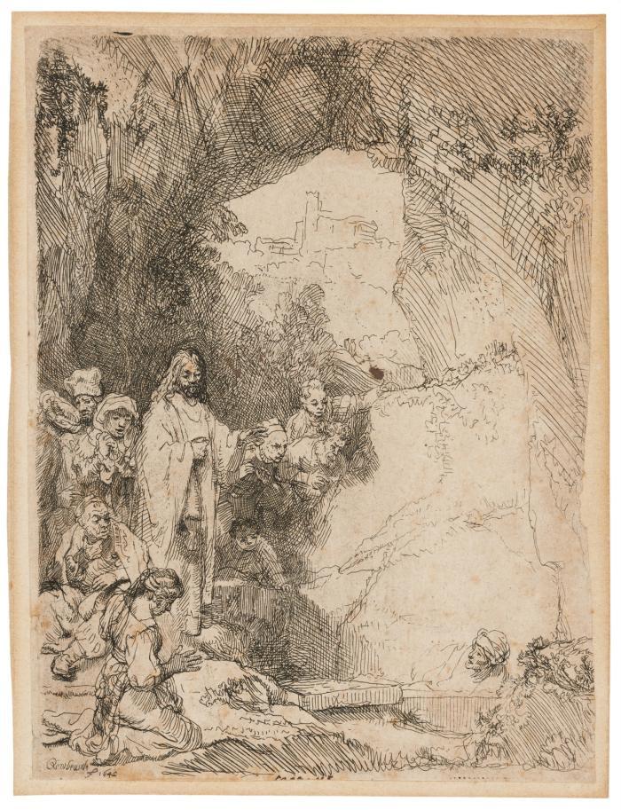 Auferweckung des Lazarus, kleine Platte.