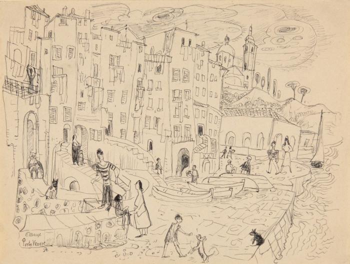 PORTOFINO 1954 / PORTO VENERE 1954 / OHNE TITEL (STRASSENSZENE)