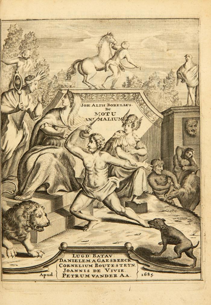De motu animalium. Editio altera correctior & emendatior. 2 Tle. in 1 Bd.