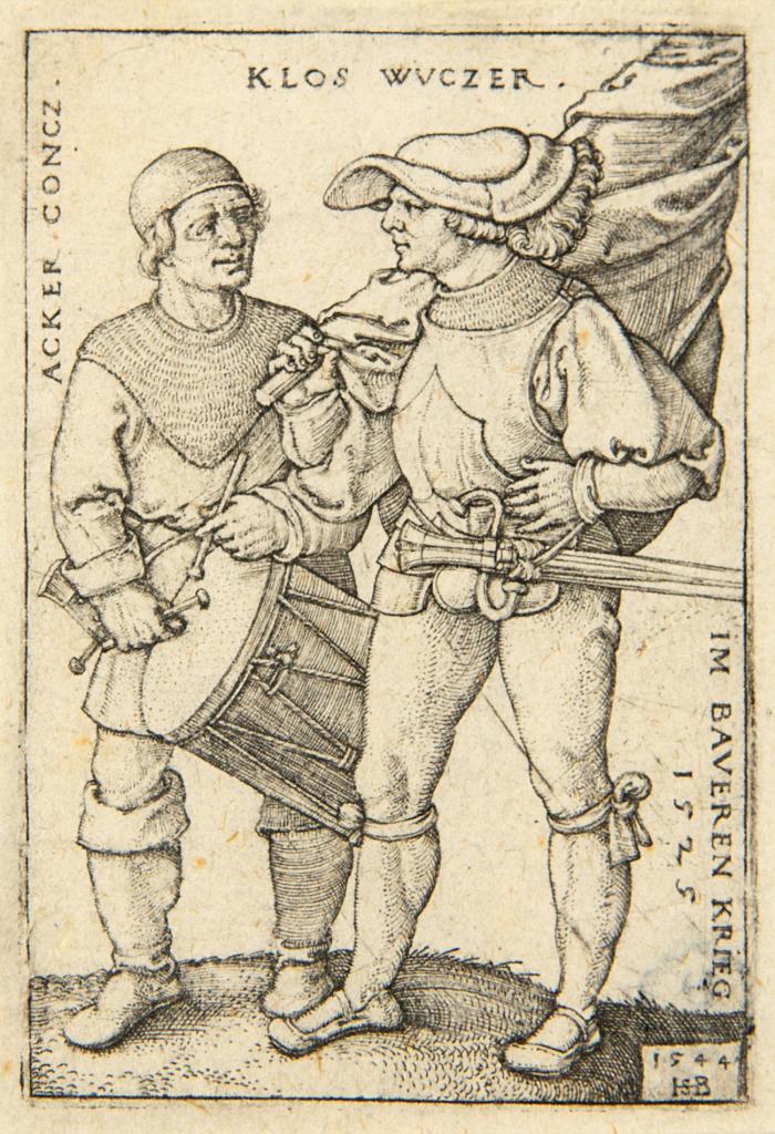 Fähnrich und Trommler.