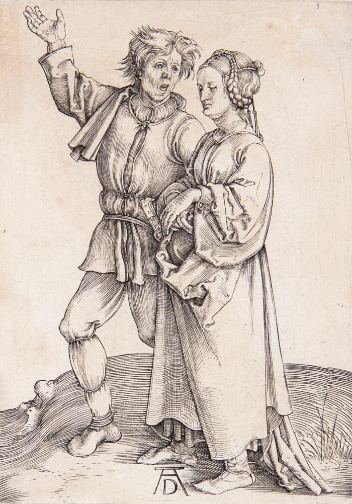 Der junge Bauer und seine Frau.