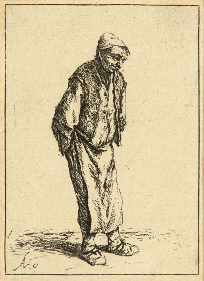 Der Bauer mit den Händen auf dem Rücken. Um 1640. / Der lächelnde Raucher. Um 1672.