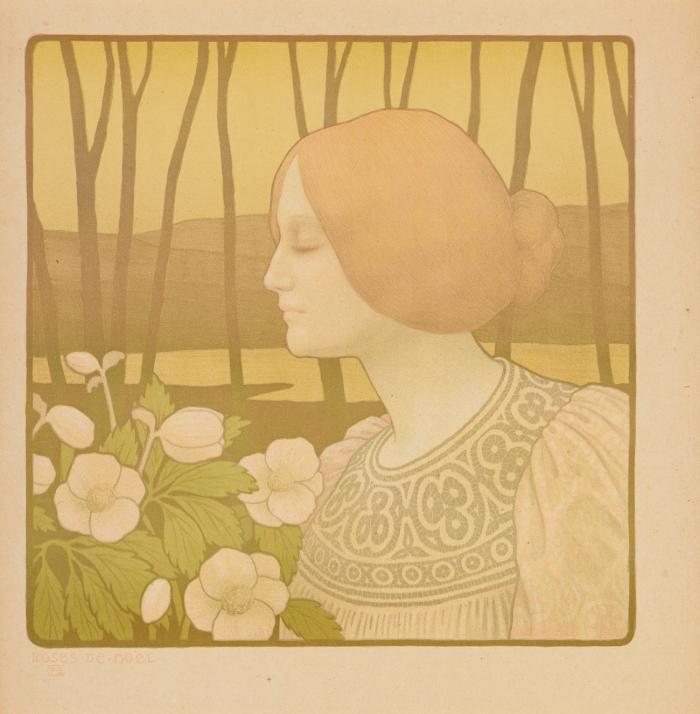 P. Berthon. Roses de Noel. Farblithographie. 1899.
