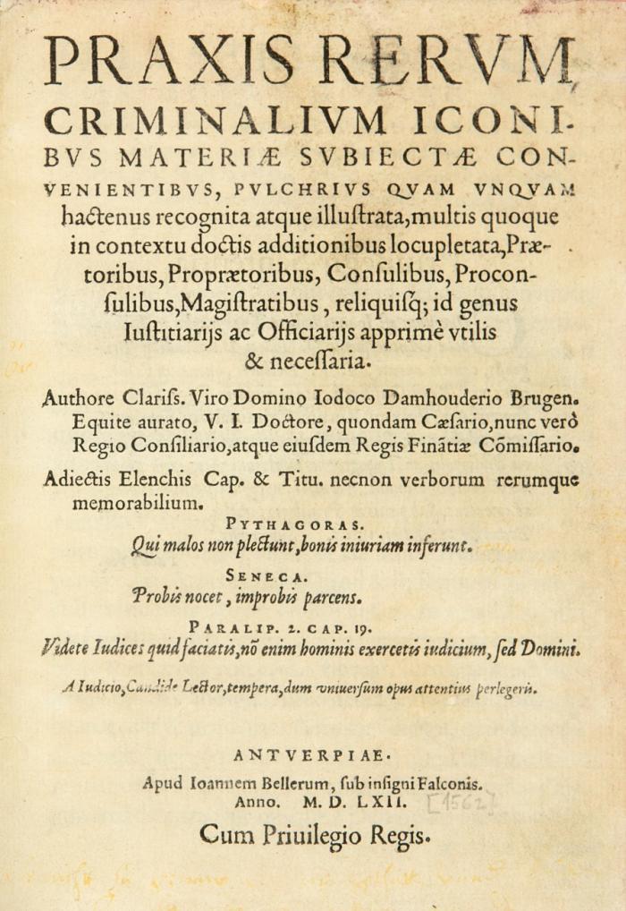 Praxis rerum criminalium iconibus materiae subiectae...