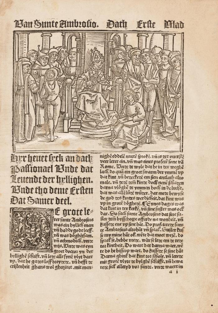 Passionael efte dat leuent der hyllighe[n] to dude vth dem[m] latino mit velen nyen hystorien vnde lere[n]. de beth heer to den mynschen vordunkert vñ vorborghen sint gheweze[n]. vñ nu vp dat nye ... in dat lycht ghebracht. 2 Tle. in 1 Bd.