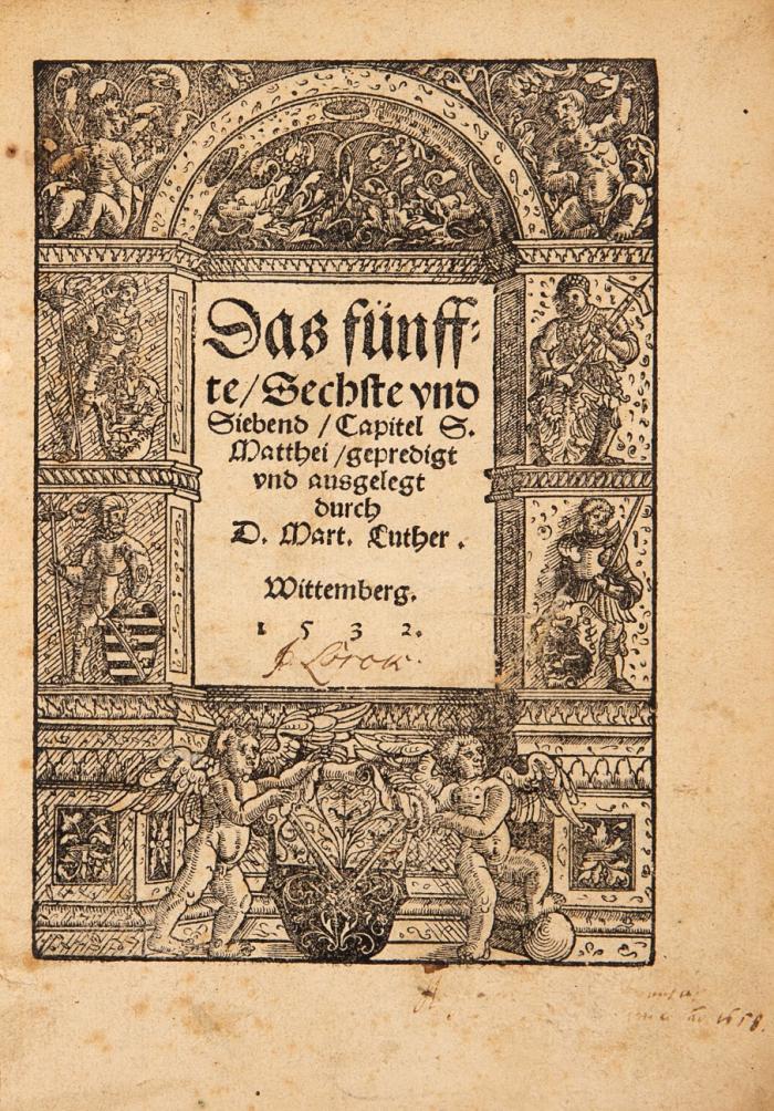 Das fünffte/ Sechste vnd Siebend/ Capitel S. Matthei/ gepredigt vnd ausgelegt.