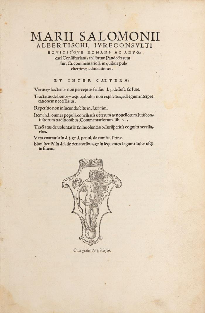 In librum Pandectarum.