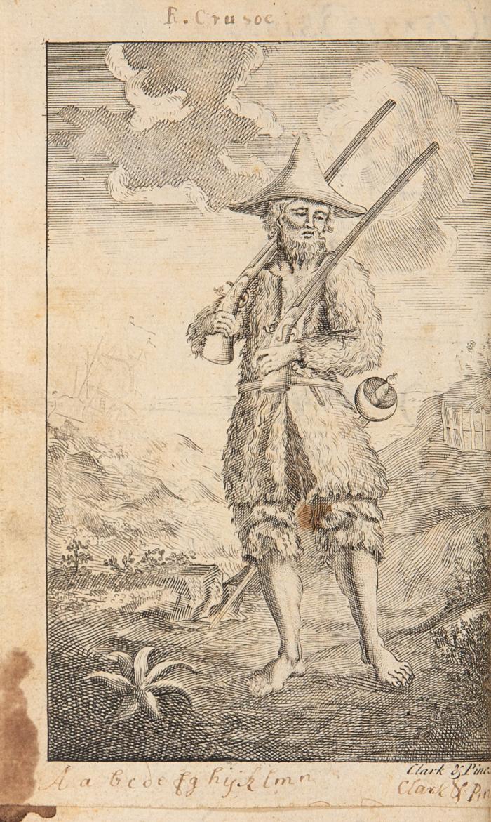 The life and strange surprising adventures / The farther adventures / Serious reflections during the life and surprising adventures of Robinson Crusoe. Mischauflage. Bde. I - III.