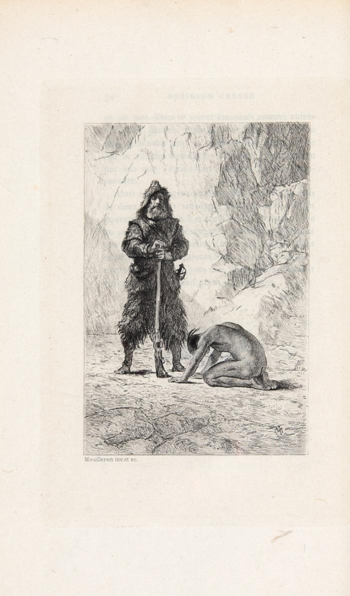 Vie et aventures de Robinson Crusoé. Traduction de Petrus Borel. 4 Bde.