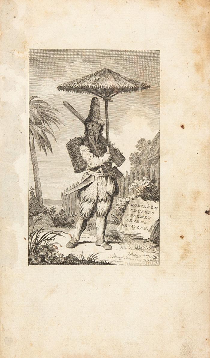 Levensgeschiedenis en lotgevallen can Robinson Crusoe. 3 Bde.