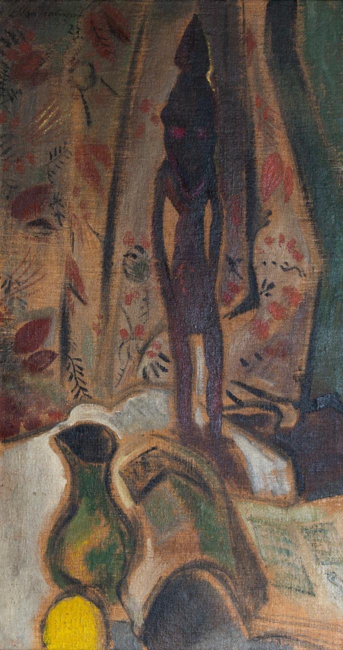 OHNE TITEL (STILLLEBEN MIT AFRIKANISCHER FIGUR)