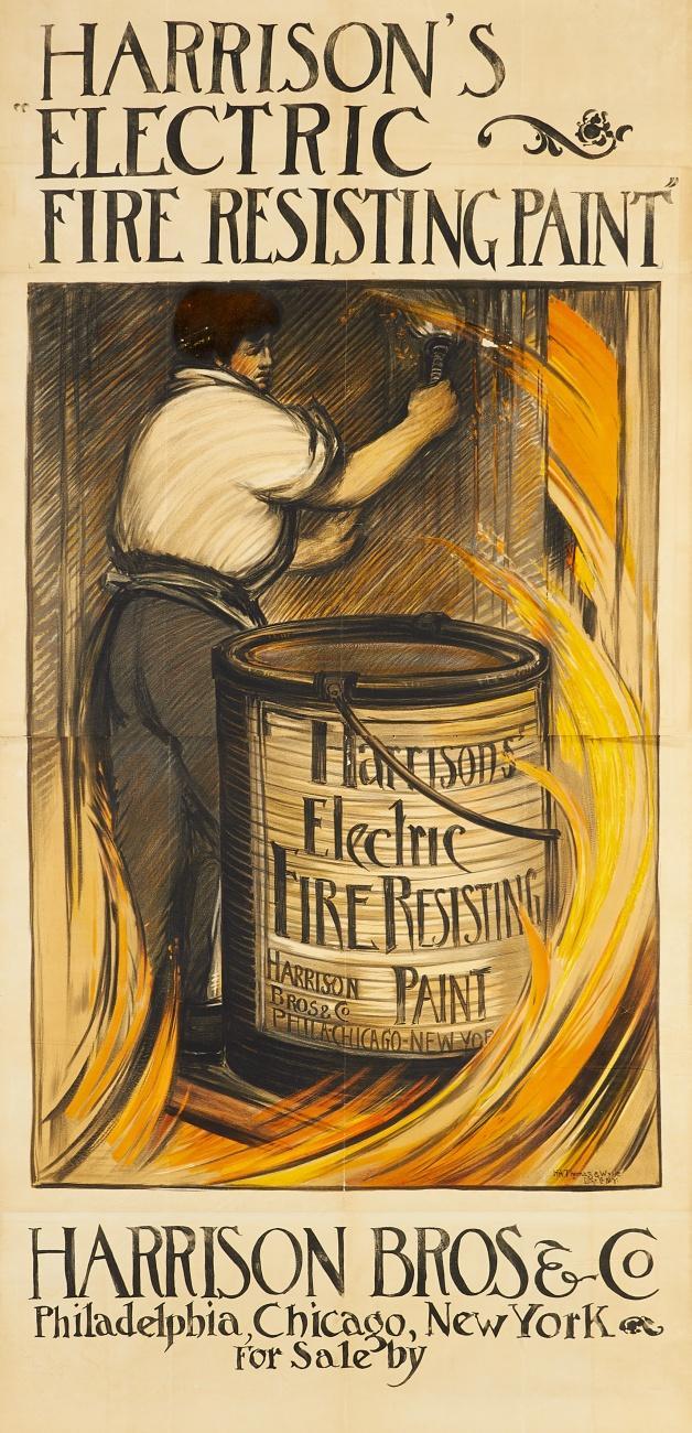 HARRISON'S ELECTRIC FIRE RESISTING PAINT - HARRISON BROS. & CO, PHILADELPHIA, CHICAGO, NEW YORK