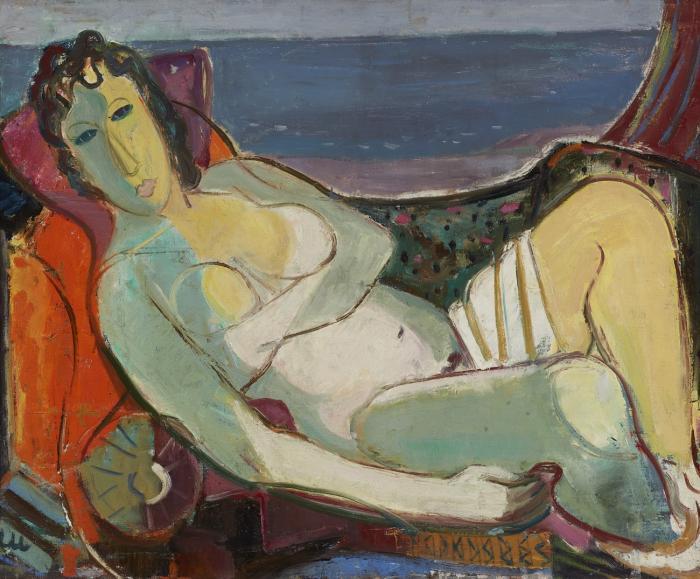 FRAU AM STRAND