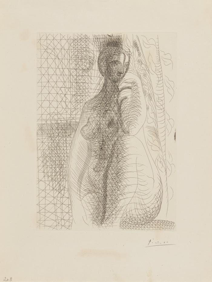 FEMME NUE À LA JAMBE PLIÉE (BLATT 8 AUS: LA SUITE VOLLARD)