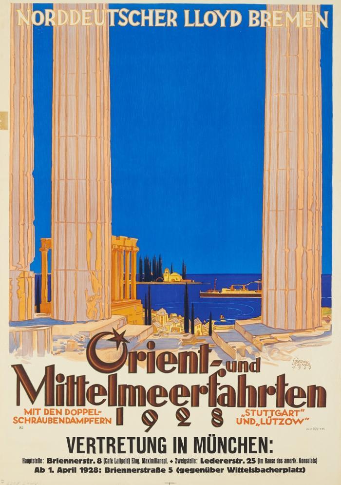 Norddeutscher Lloyd Bremen - Orient- und Mittelmeerfahrten.