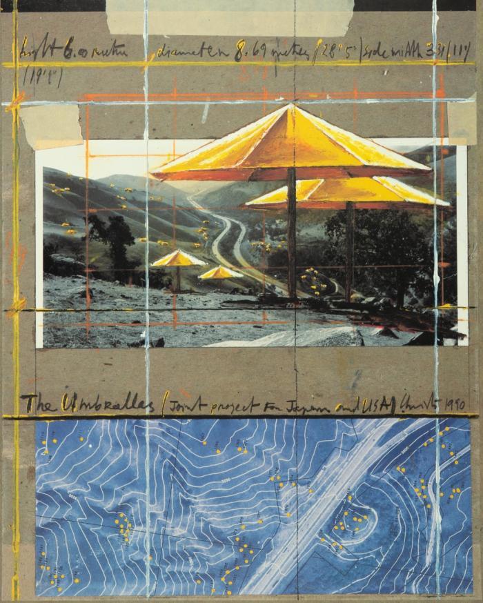 The Accordion-Fold Book for the Umbrellas, Joint Project for Japan and U. S. A.  Photography by W. Volz. Foreword and interview by Masahiko Yanagi.