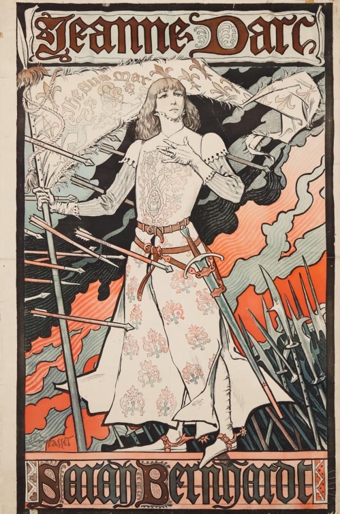 E.S. Grasset. Jeanne d'Arc. Farblithographie. 1889. Plakat.