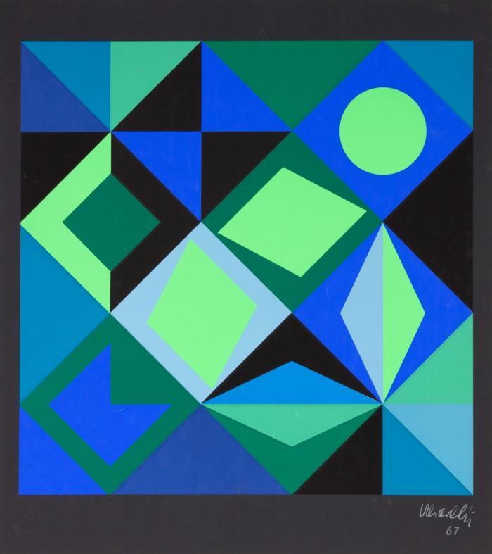 OHNE TITEL (AUSSTELLUNGSPLAKAT GALERIE DER SPIEGEL KÖLN DEZ 1966 - JAN 1967)