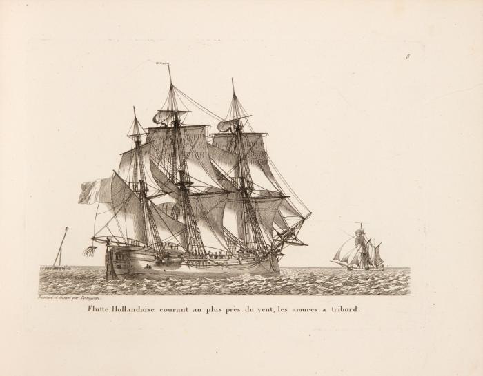 Collection de toutes les espèces de batimens de guerre et de batimens marchands qui naviguent sur l'océan et dans la Méditerranée.