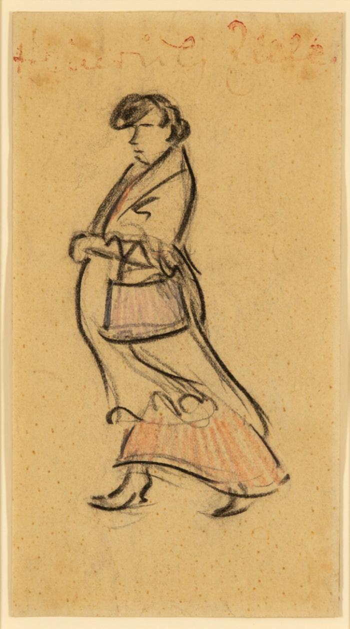 FRAU MIT SCHAL UND HANDTASCHE (MIR KANN KEENER...)
