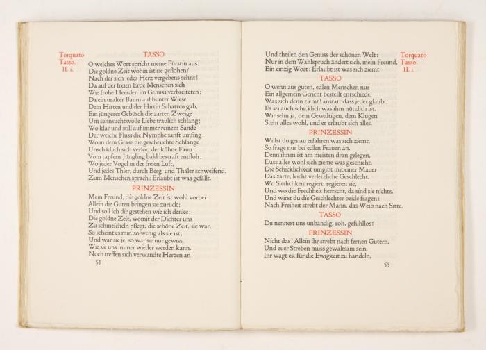 Torquato Tasso. Ein Schauspiel.