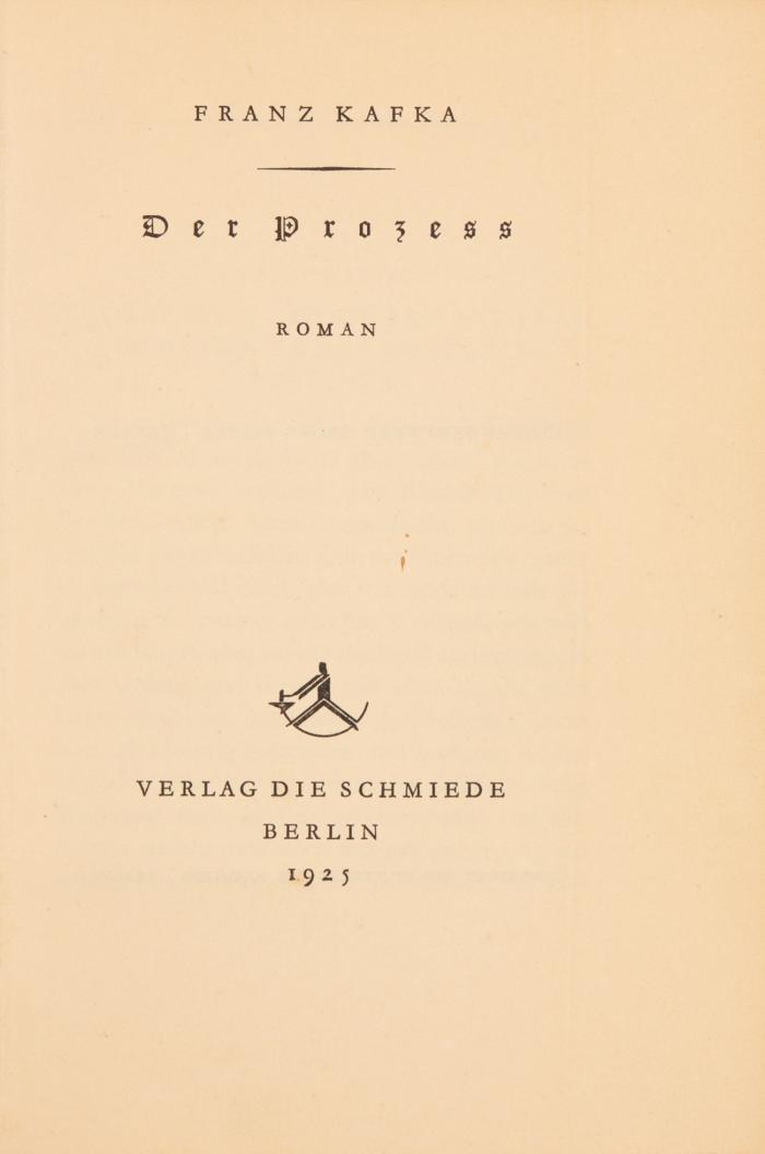 Der Prozess. Roman.