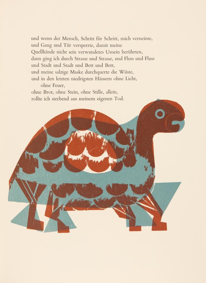 Die Höhen von Macchu Picchu. Deutsch von Rudolf Hagelstange.