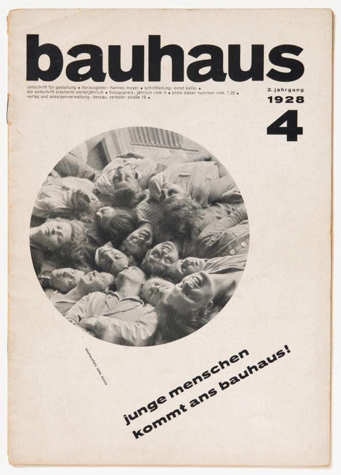 bauhaus. zeitschrift für gestaltung. 2. Jg. 1928, Nr. 4 (1. Okt.). Herausgeber: Hannes Meyer, Schriftleitung: Ernst Kállai.