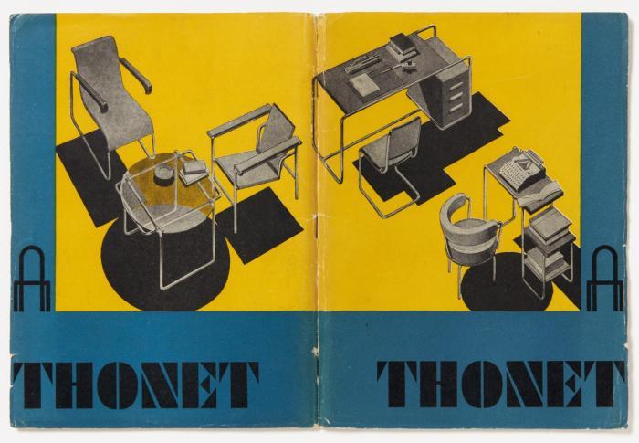 Thonet. - Steckkartenkatalog Stahlrohrmöbel.