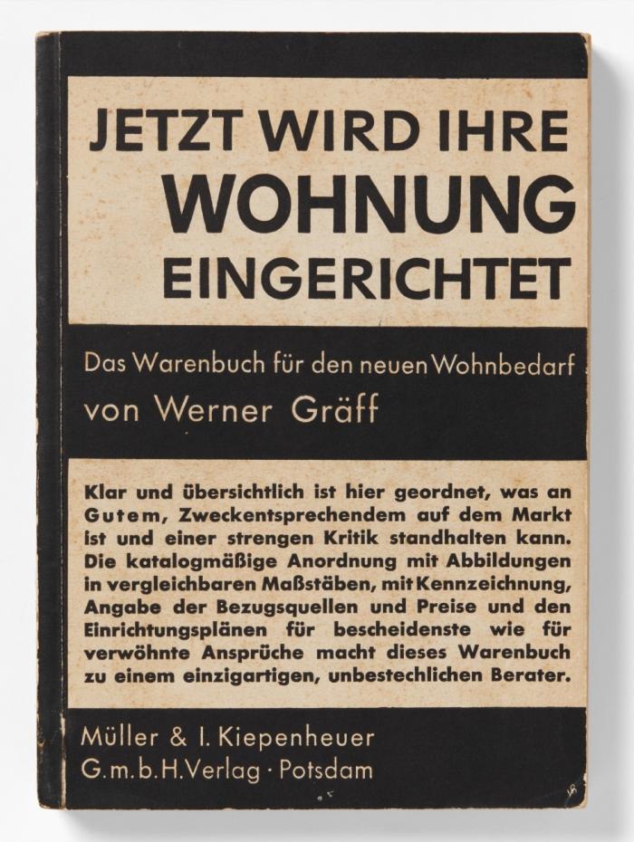 Jetzt wird Ihre Wohnung eingerichtet. Das Warenbuch für den neuen Wohnbedarf.