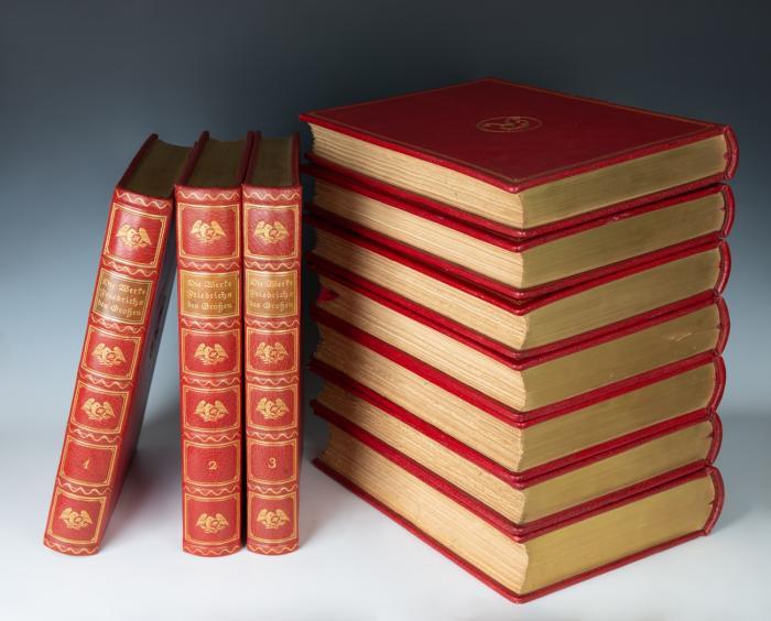 Die Werke Friedrichs des Großen. In deutscher Übersetzung. Hrsg. von G. B. Volz. Deutsch von Fr. v. Oppeln-Bronikowski, W. Rath, C. W. v. Jordans u. a. 10 Bde.