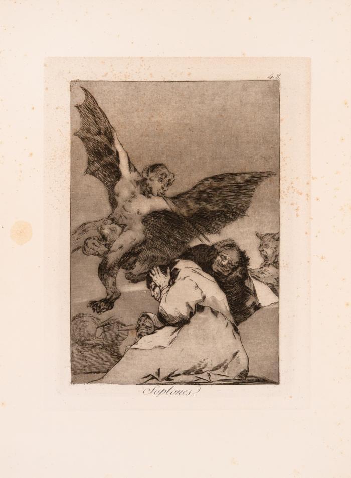 Soplones (Blatt 48 aus: Caprichos).