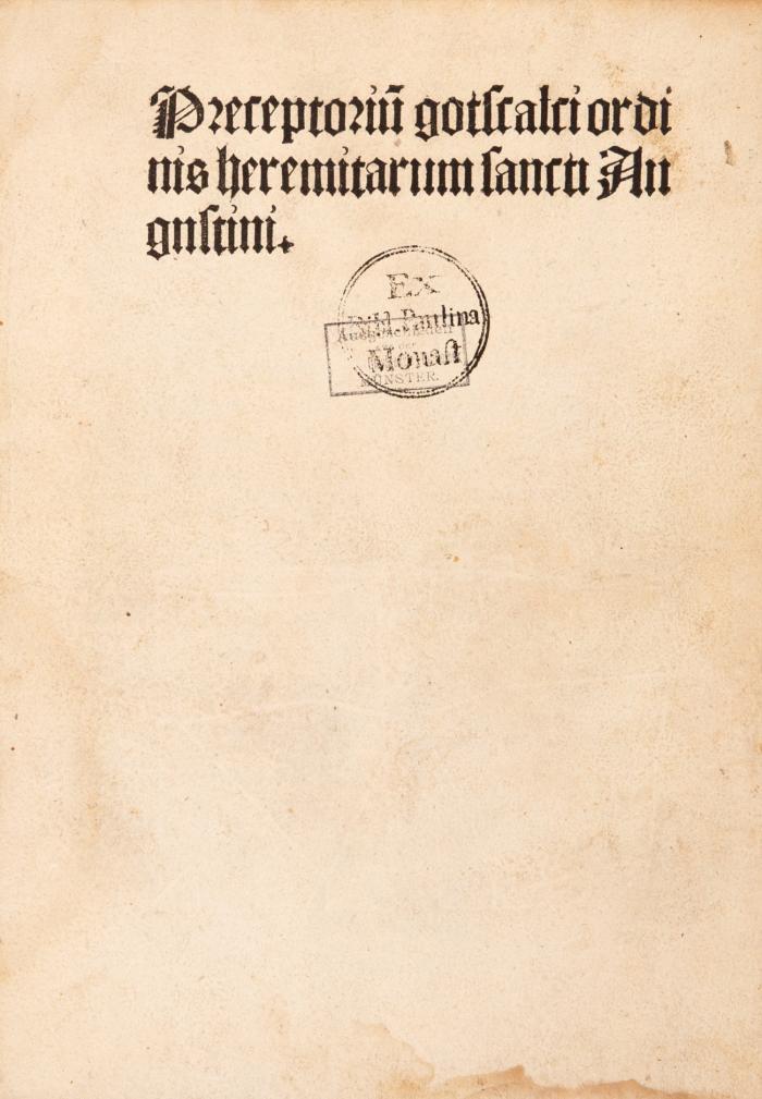 Praeceptorium divinae legis.