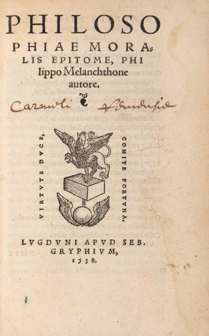 Philosophiae moralis epitome.