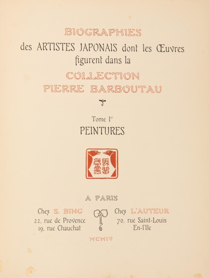Collection P. Barboutau. 2 Bde. in 1.