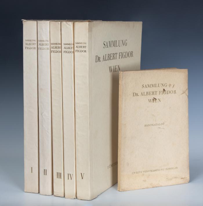 Sammlung Dr. Albert Figdor. 5 Bde und Handkatalog.