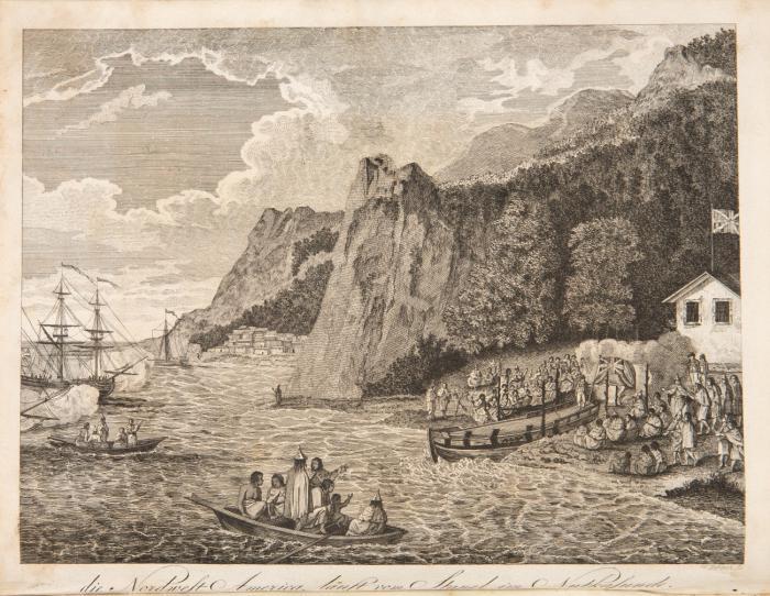 Geschichte der Reisen, die seit Cook an der Nordwest- und Nordost-Küste von Amerika und in dem nördlichen Amerika selbst von Meares, Dixon, Portlock, Coxe, Long u. a. m. unternommen worden sind. 2 Bde. (von 3).