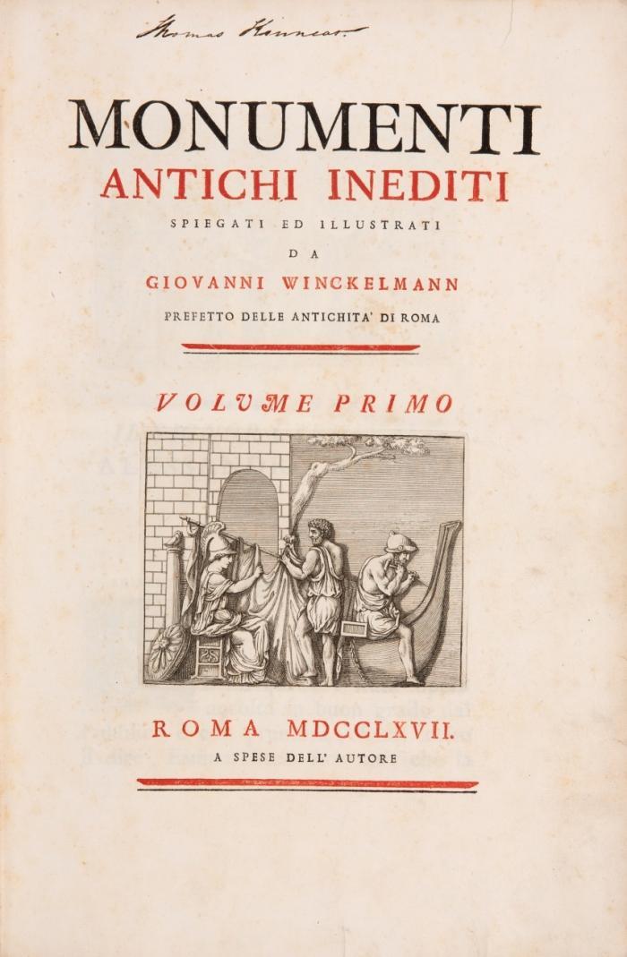 Monumenti antichi inediti. 2 Bde. und Supplement in 3 Bdn.