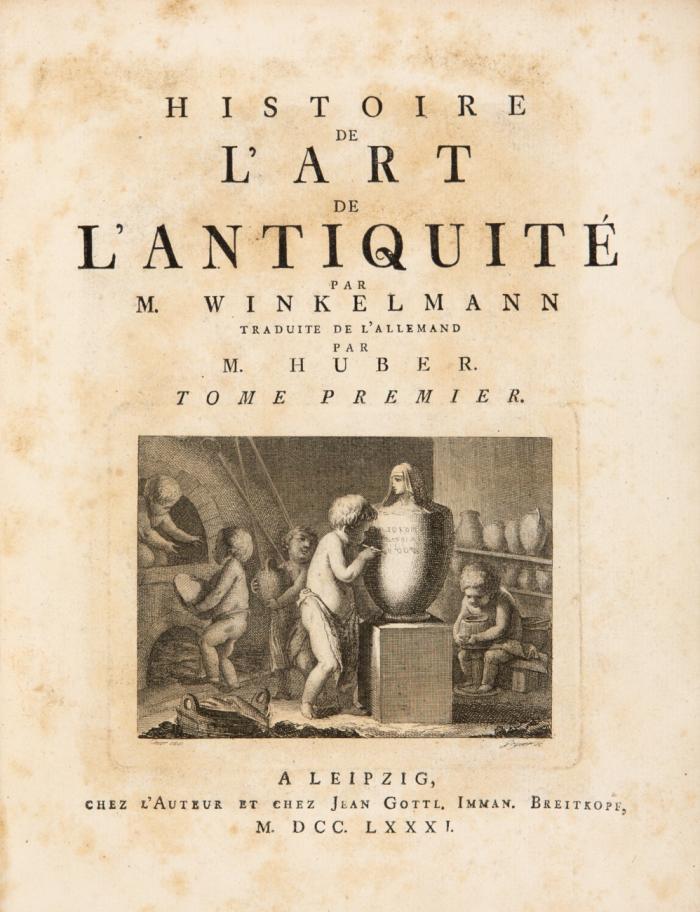 Histoire de l'art de l'antiquité. 3 Bde.