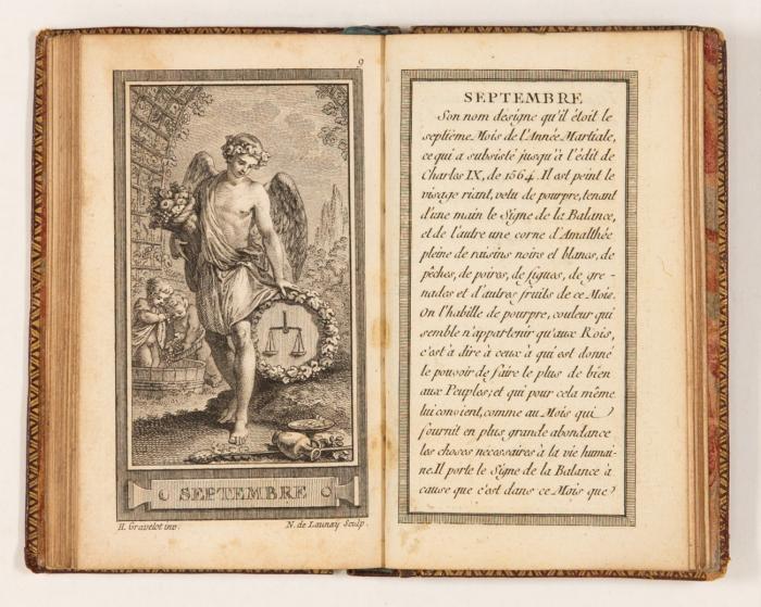 Almanach Iconologique. Septieme suite. Les XII. mois de l'année. Bd. 7 v. 17.