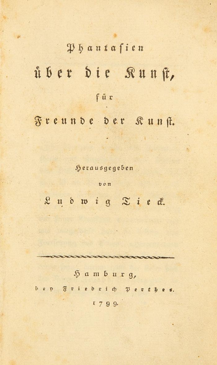 Phantasien über die Kunst für Freunde der Kunst.