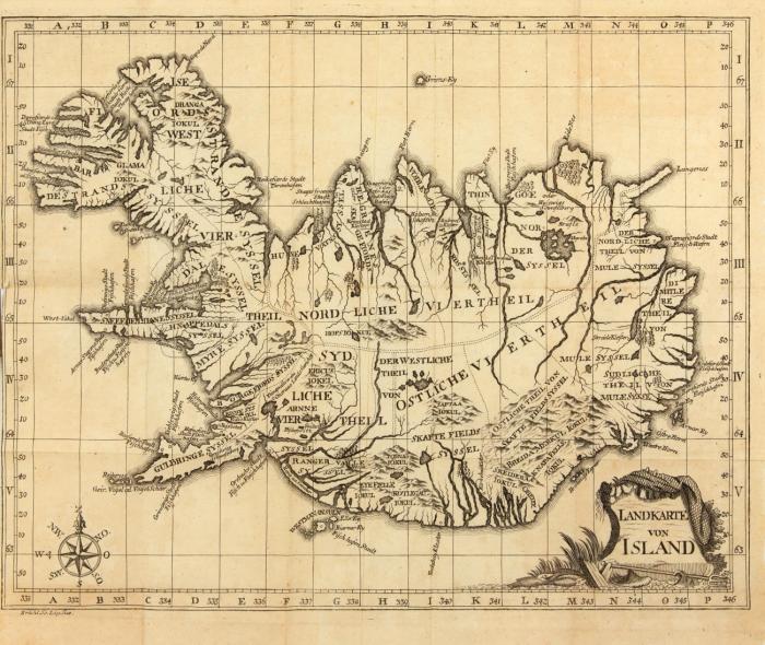 Zuverläsige Nachrichten von Island nebst einer neuen Landkarte und 2. Jährl. Meteorologische Anmerkungen aus dem Dänischen übers.