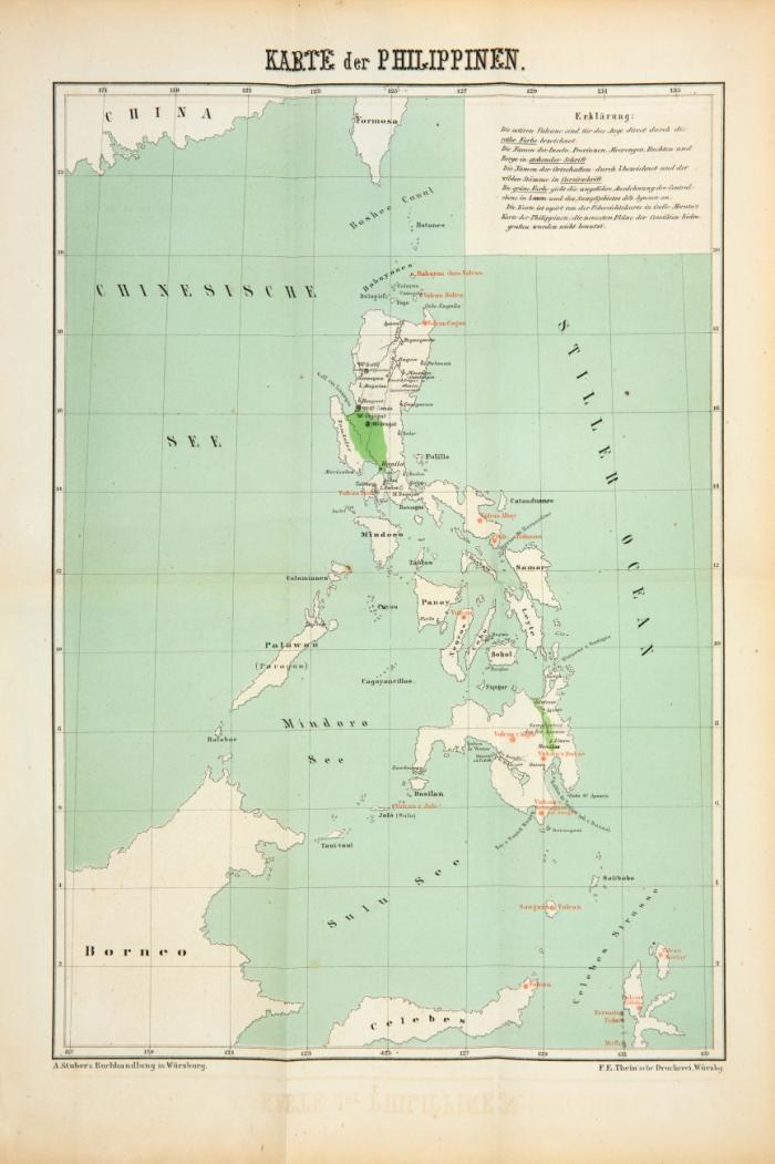 Die Philippinen und ihre Bewohner. Sechs Skizzen. Nach einem Frankfurter geographischen Verein 1868 gehaltenen Cyclus von Vorträgen.