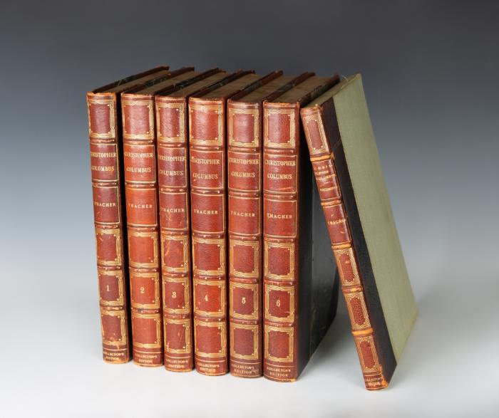 Christopher Columbus. His life, his work, his remains as revealed by original printed and manuscript records. Together with an essay on Peter Martyr of Anghera and Bartolomé de las Casas, the first historians of America. 3 Bände in 6 und 4 Faksimiles in Beilagenmappe.