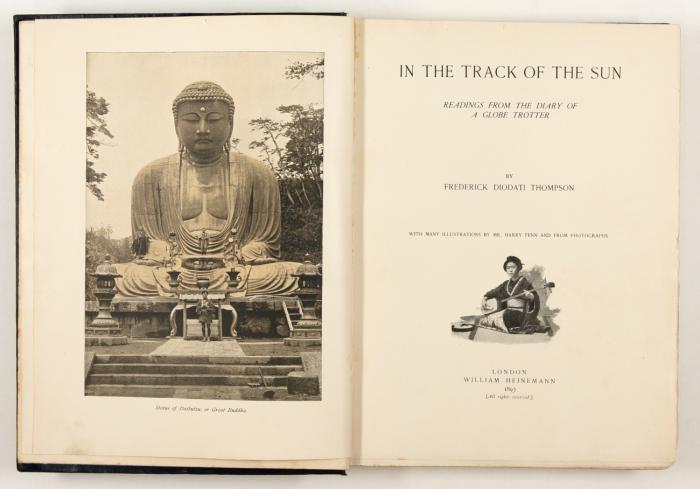 In the track of the sun. Readings from teh diary of a globe trotter.