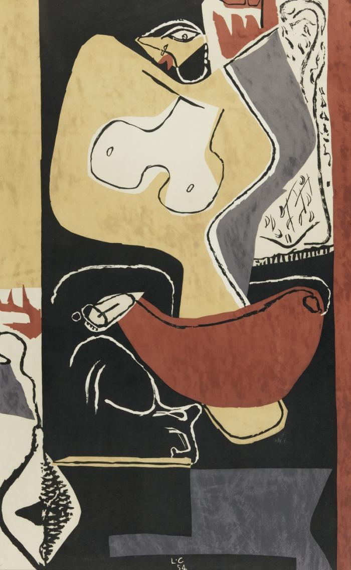 FEMME À LA MAIN LEVÉE